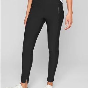 Athleta  Stellar Tight black leggings split ankle